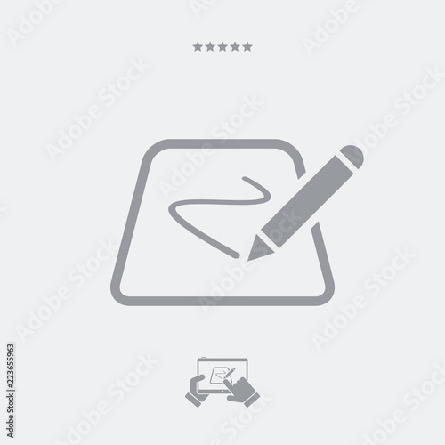 Designer tablet - Minimal vector icon