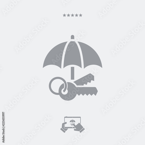 Protected access - Minimal vector icon
