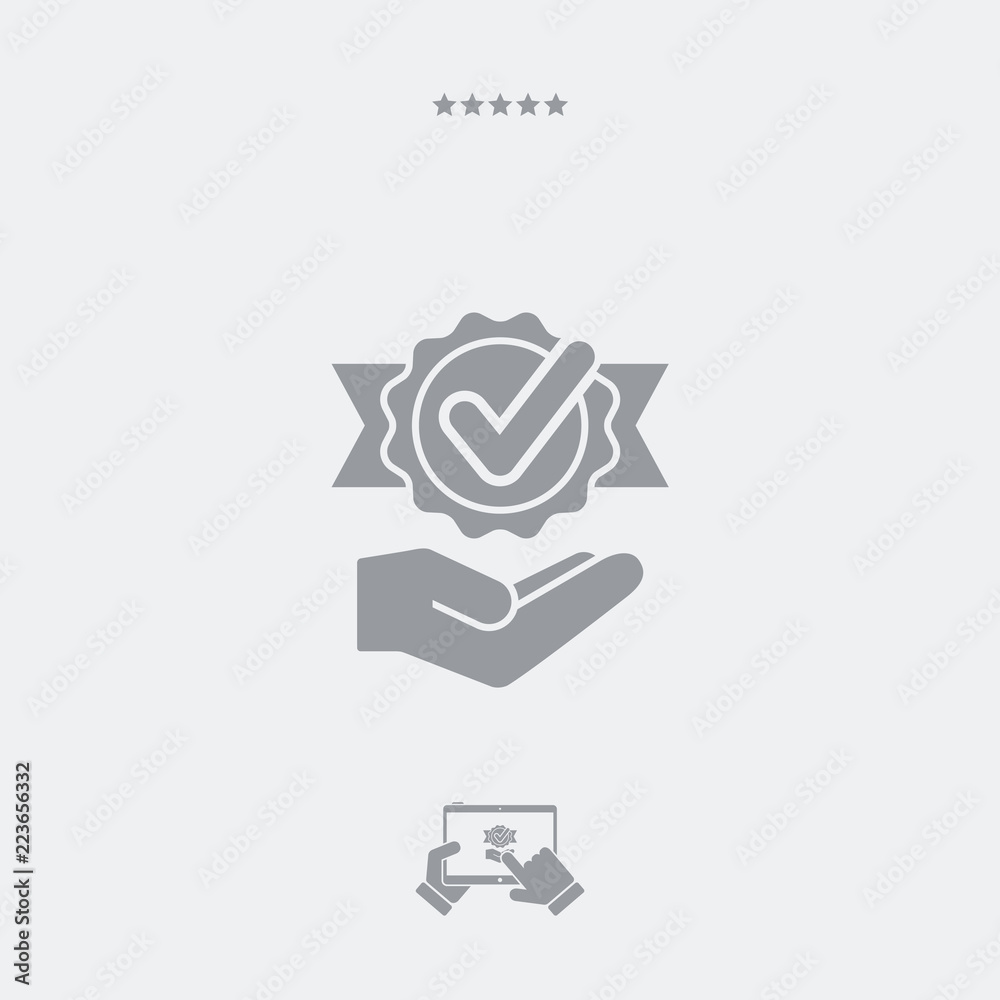 Service offer - Check best option - Minimal icon Service offer - Check best option - Minimal icon