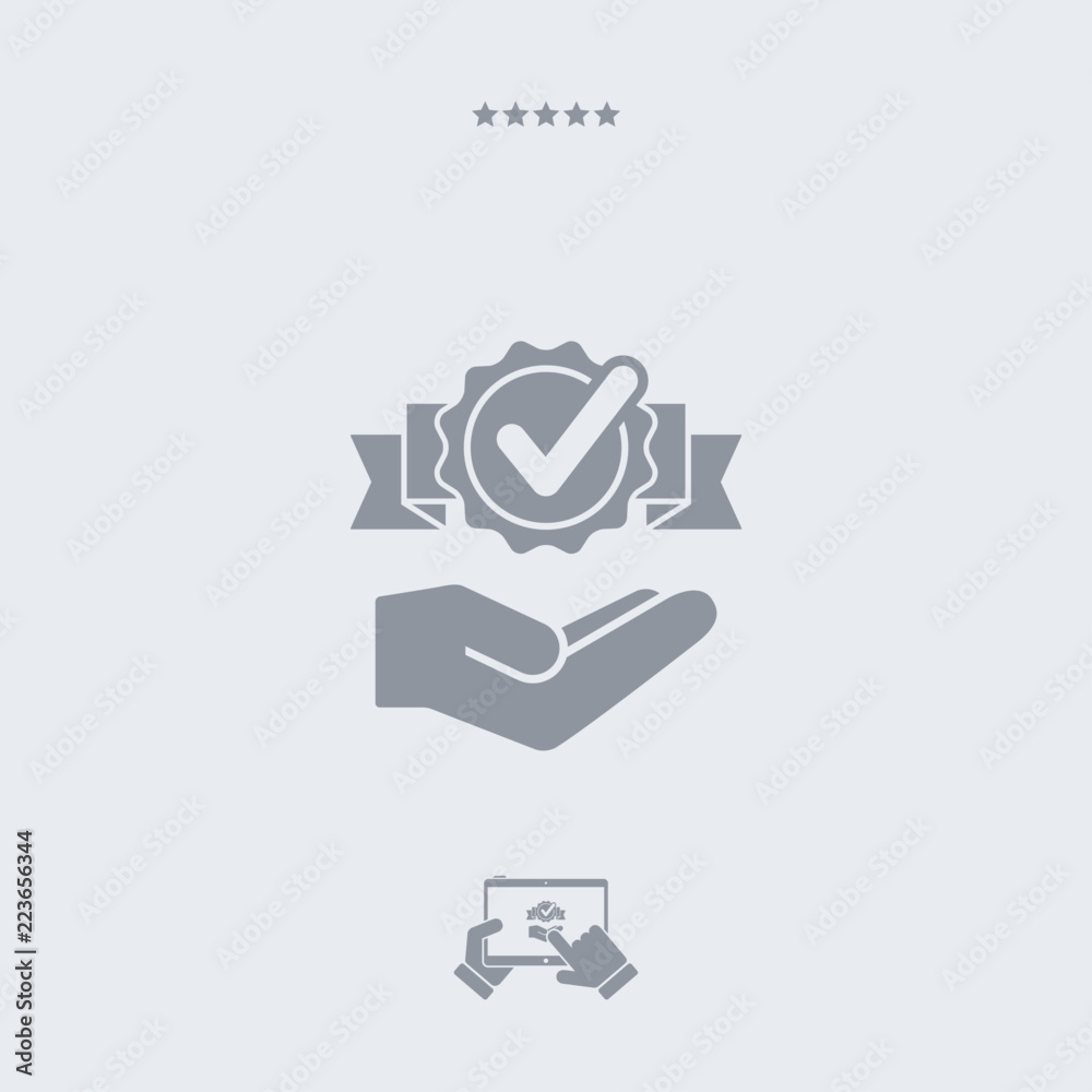Service offer - Check best option - Minimal icon Service offer - Check best option - Minimal icon