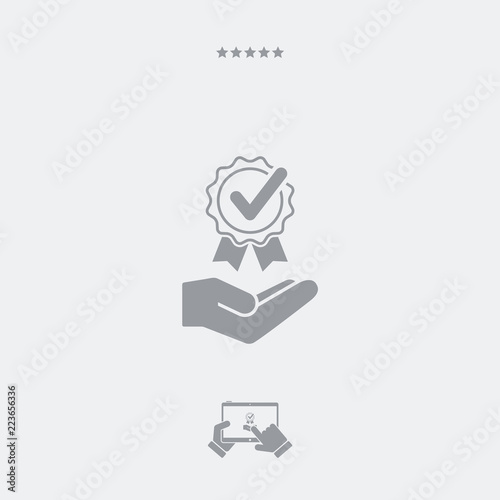 Service offer - Check best option - Minimal icon