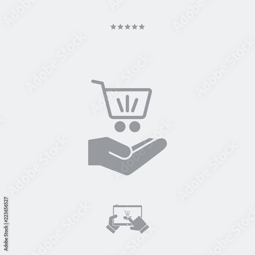 Shopping cart - Minimal modern icon