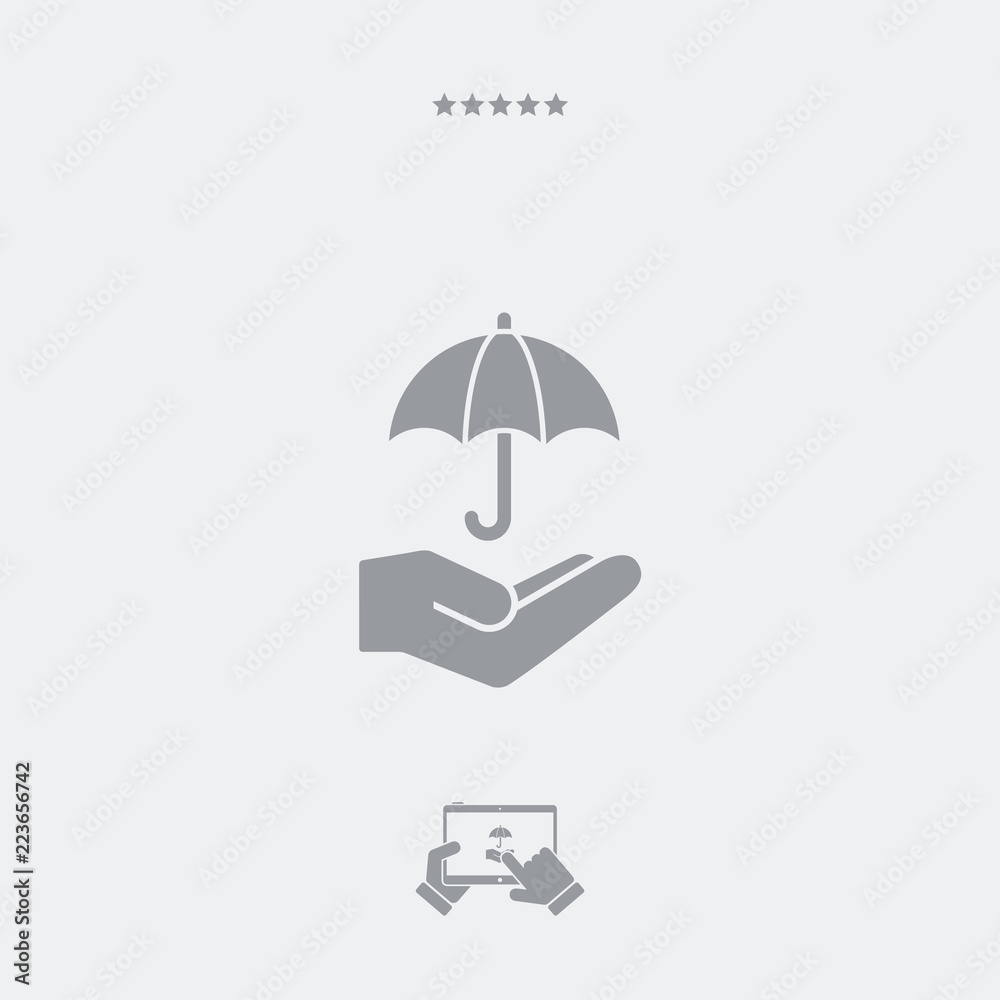 Umbrella - Minimal vector icon