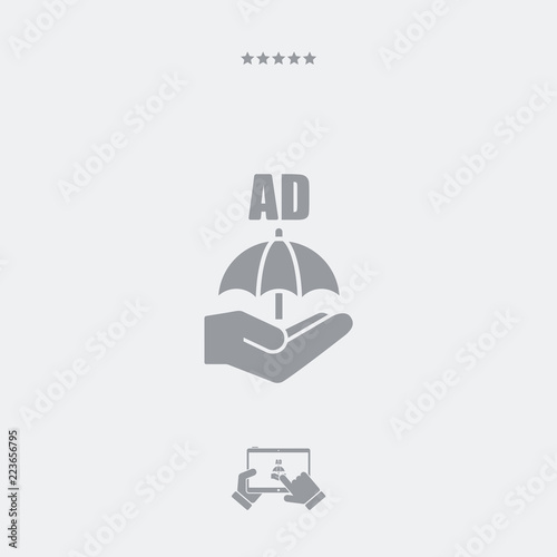 Advertising block - Minimal vector icon