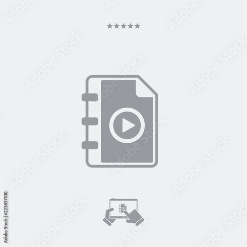 Multimedia playlist - Minimal icon