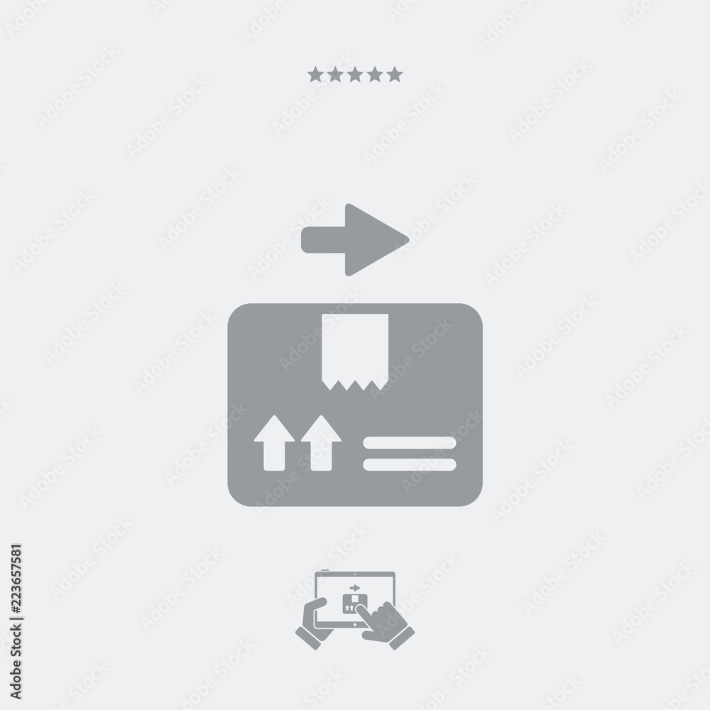 Delivery services - Vector web icon Delivery services - Vector web icon