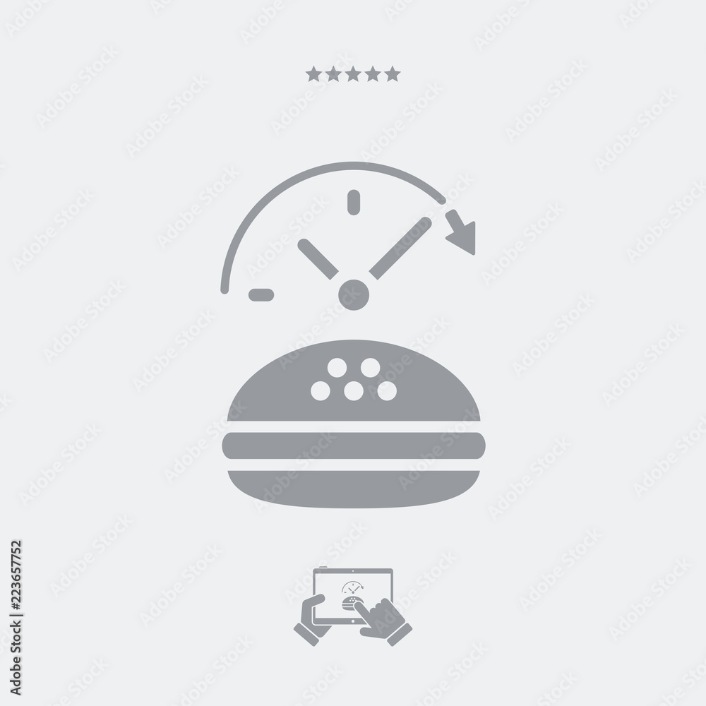 Sandwiches services concept - Vector web icon Sandwiches services concept - Vector web icon