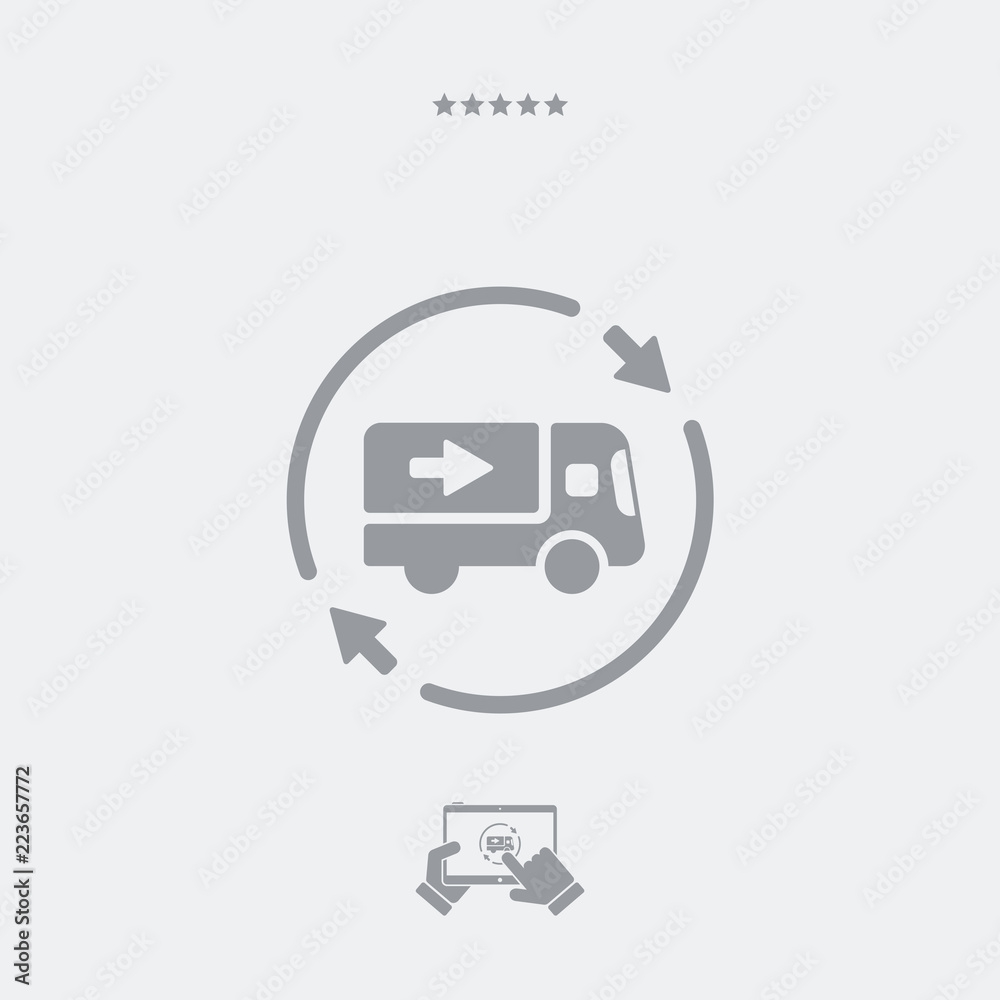 Delivery service 24/7 - Vector web icon Delivery service 24/7 - Vector web icon
