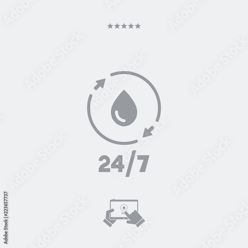 Steady water services - Vector web icon