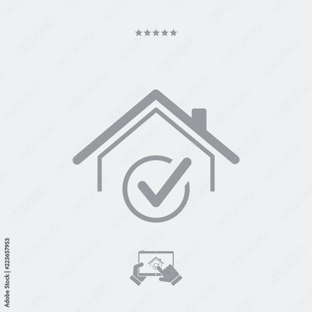 Home satellite receiver - Vector web icon Home satellite receiver - Vector web icon