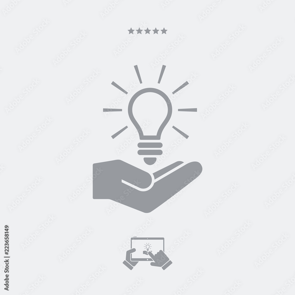 Innovative idea - Vector web icon Innovative idea - Vector web icon