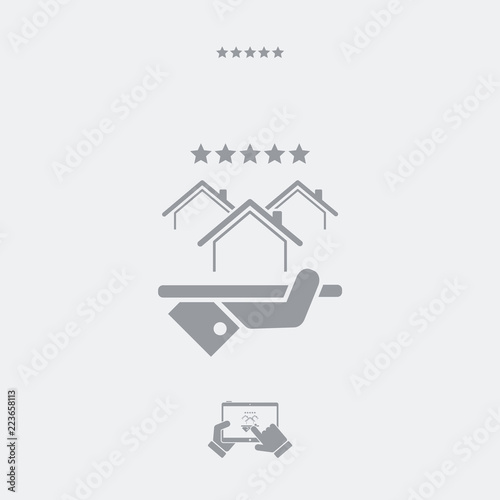 Top rating residence - Vector web icon