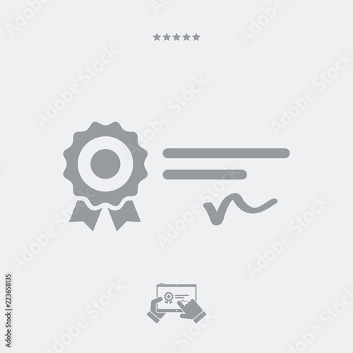 Official award - Vector web icon