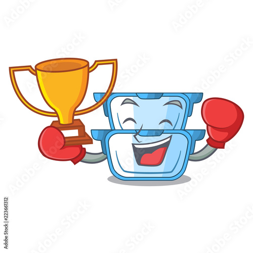 Boxing winner cartoon double boiler for the cake steaming