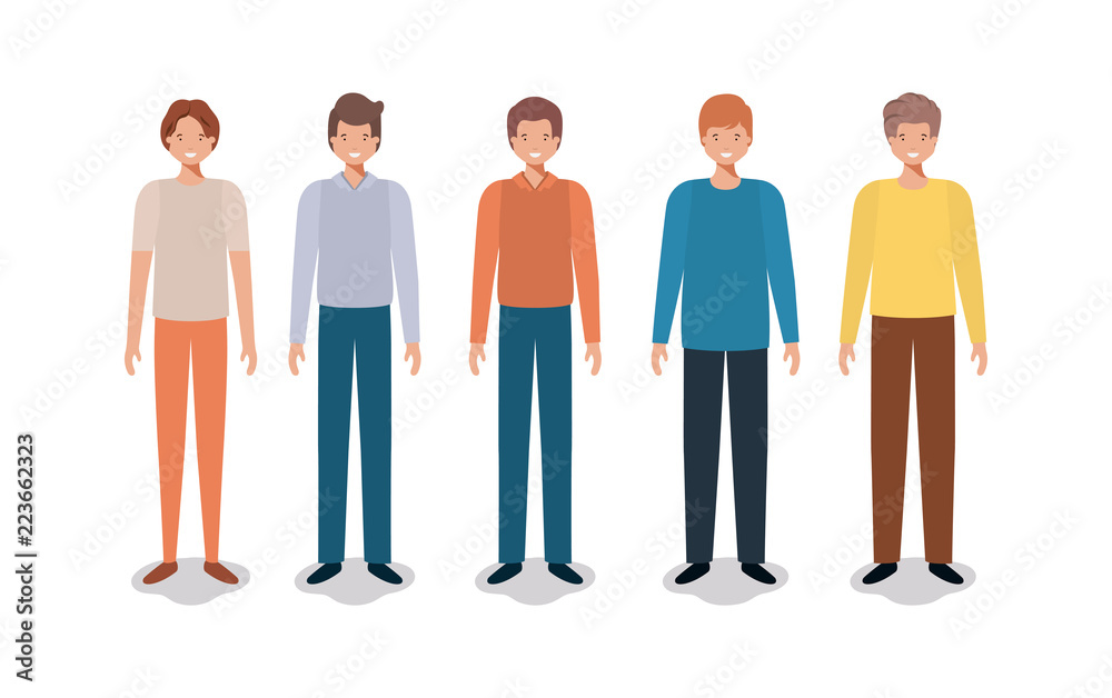 group of business man group of business man