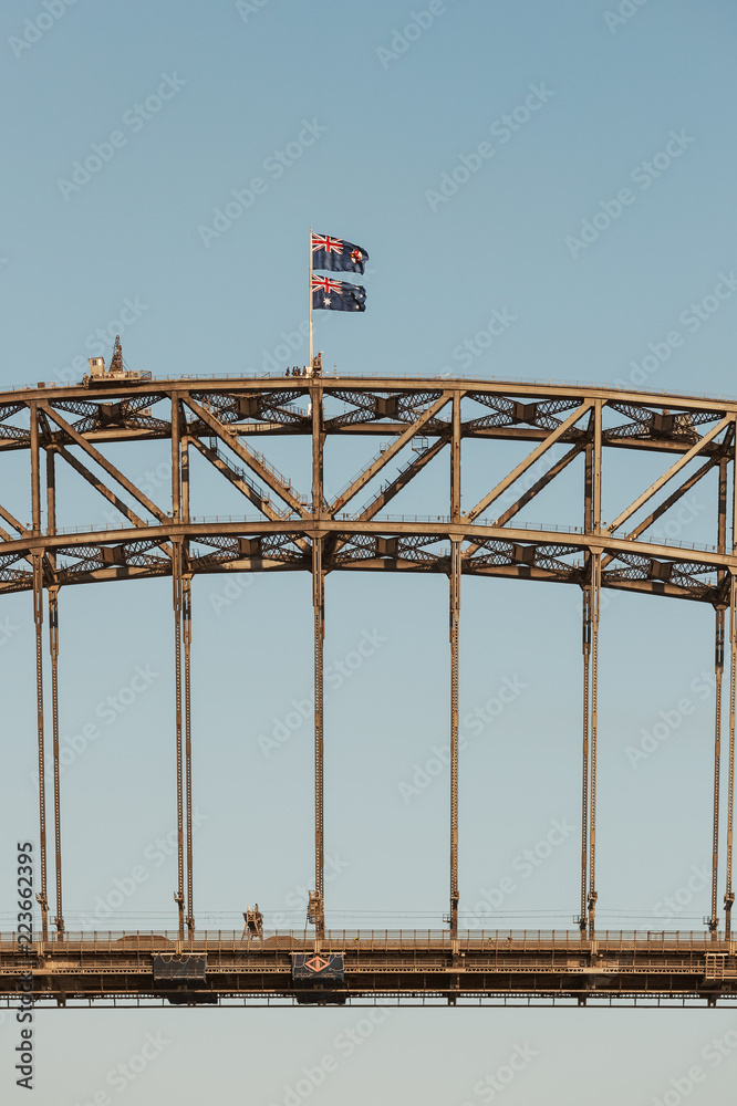 Sydney Harbour Bridge Middle section, bridge climb top Sydney Harbour Bridge Middle section, bridge climb top