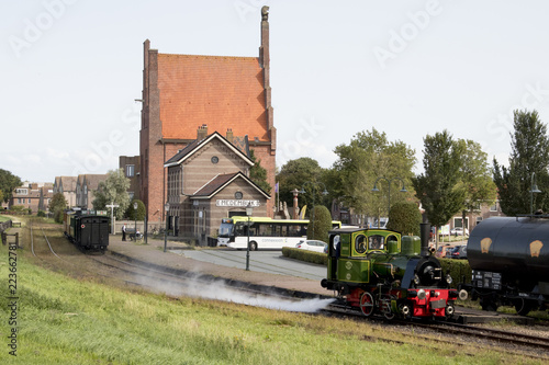 Historical old train still in use  due to volunteers photo