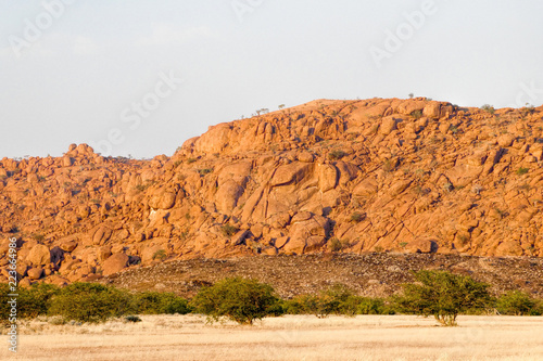 hill red stone of Namibia