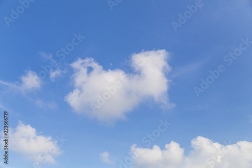 blue sky with cloud