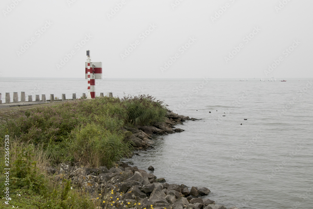 Original Dutch Jetty in the IJsselmeer