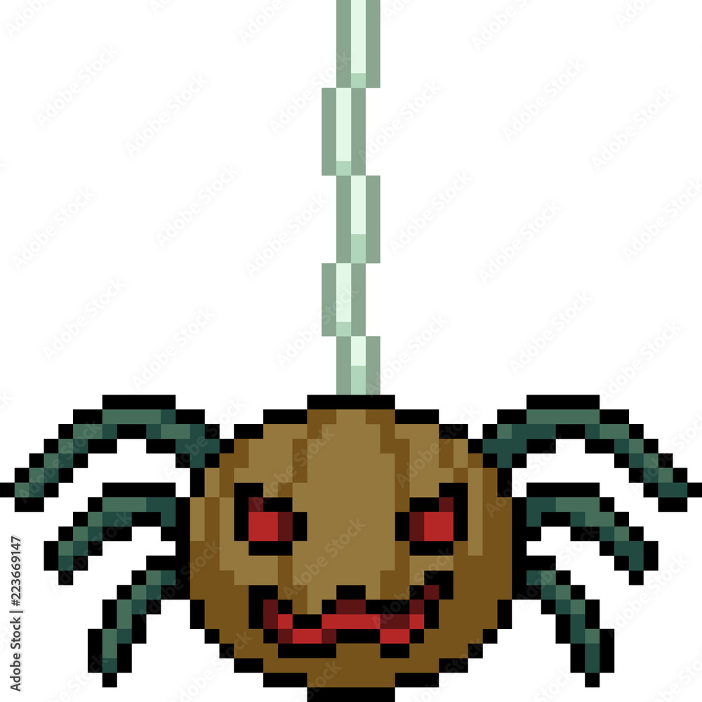 Fototapeta premium vector pixel art halloween monster