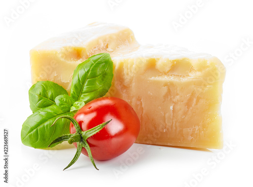 cheese, basil and tomato