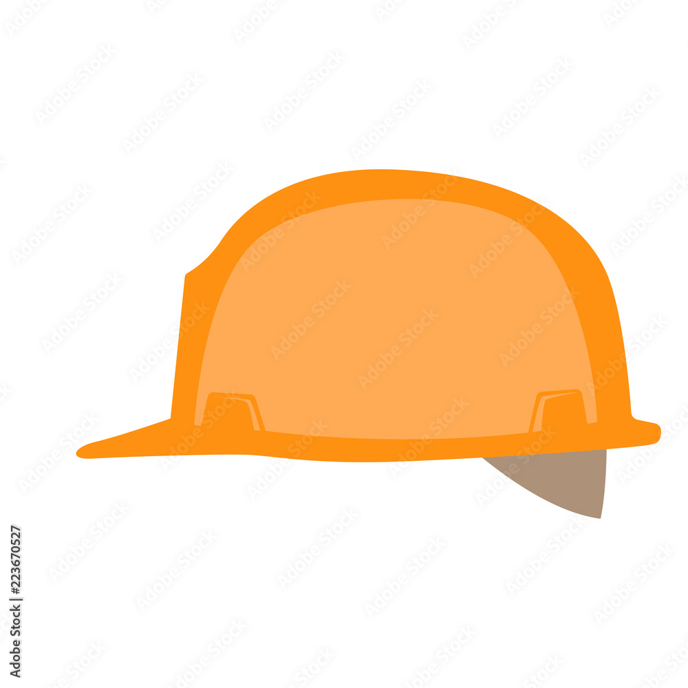 hard helmet vector illustration flat style profile hard helmet vector illustration flat style profile