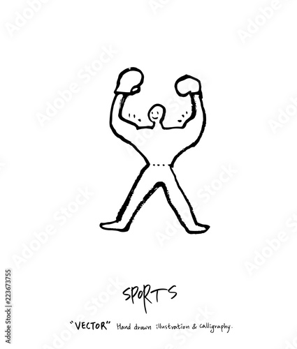 스포츠 포스터 / 손으로 그린 스포츠 그림