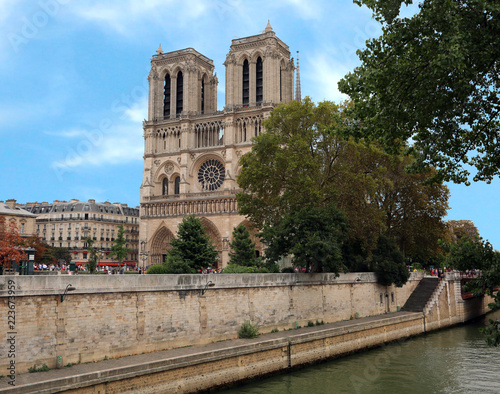 Basilica of Notre Dame in Paris France