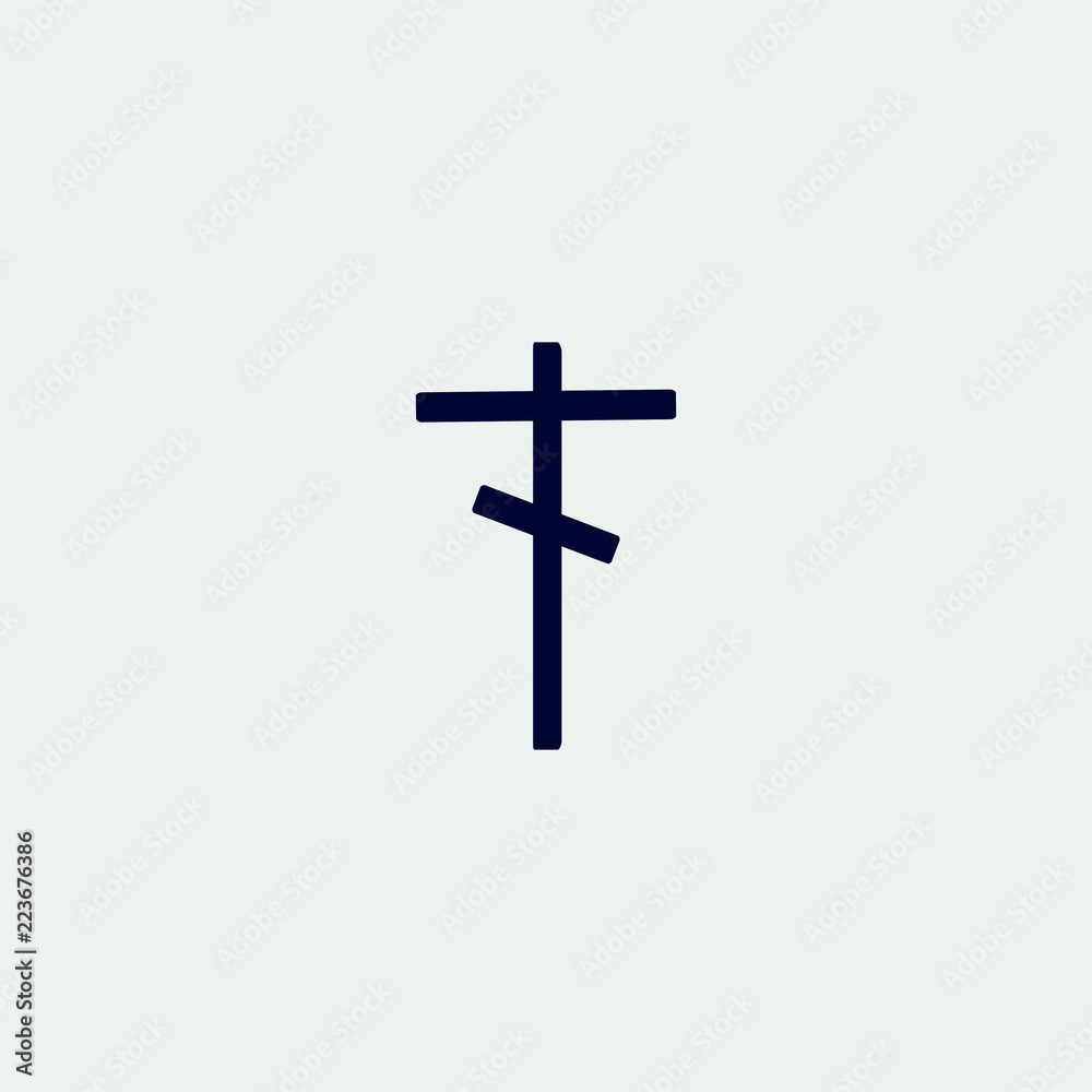 cross  icon, vector illustration. flat icon. religion icon