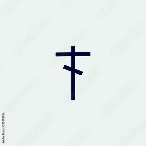 cross  icon, vector illustration. flat icon. religion icon