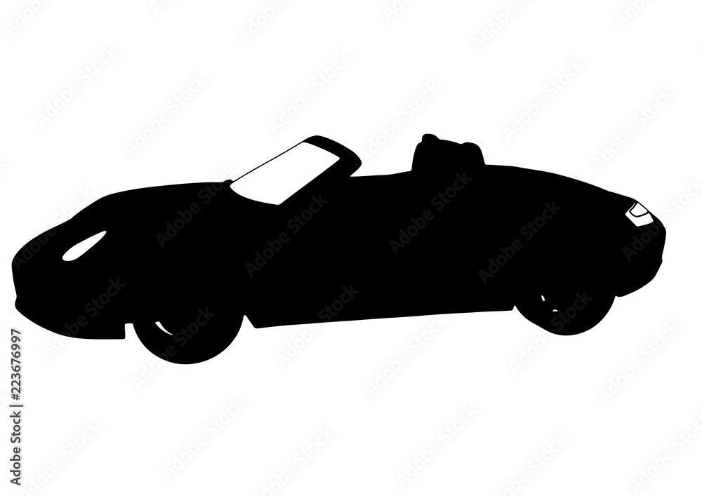 silhouette of sports car vector silhouette of sports car vector