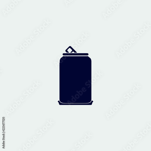cola bottle icon, vector illustration. flat icon