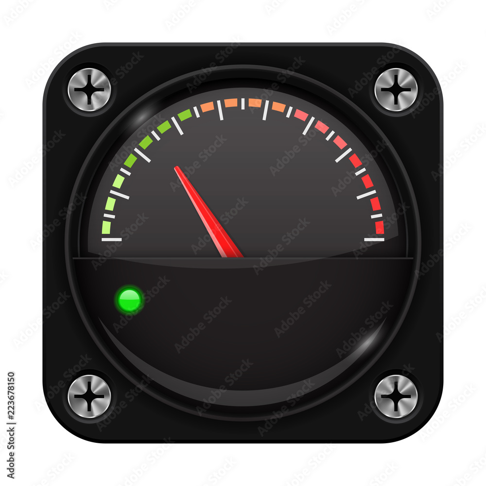 Measuring gauge. Black scale with screws Measuring gauge. Black scale with screws