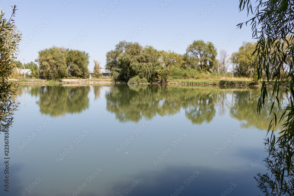 clean lake for fishing