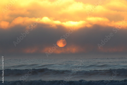 Fototapeta Naklejka Na Ścianę i Meble -  Sea Fog Sunrise