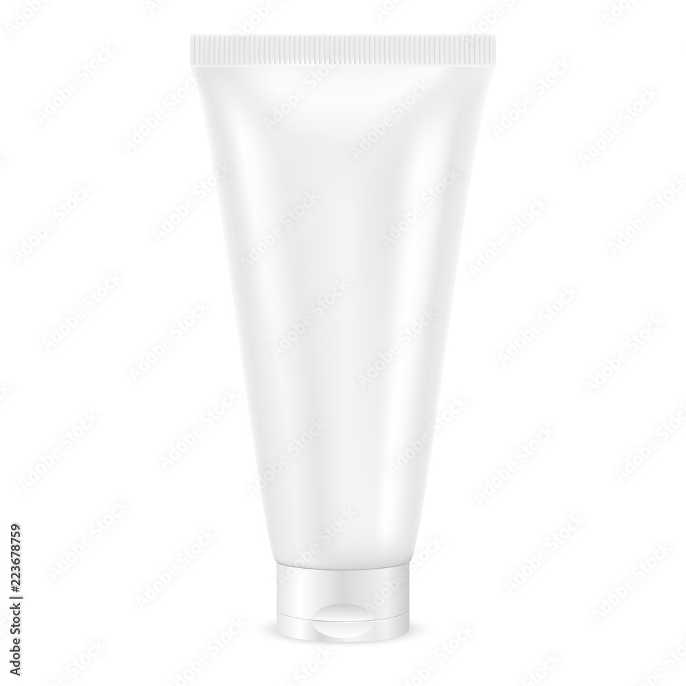 Cream tube. White container Cream tube. White container