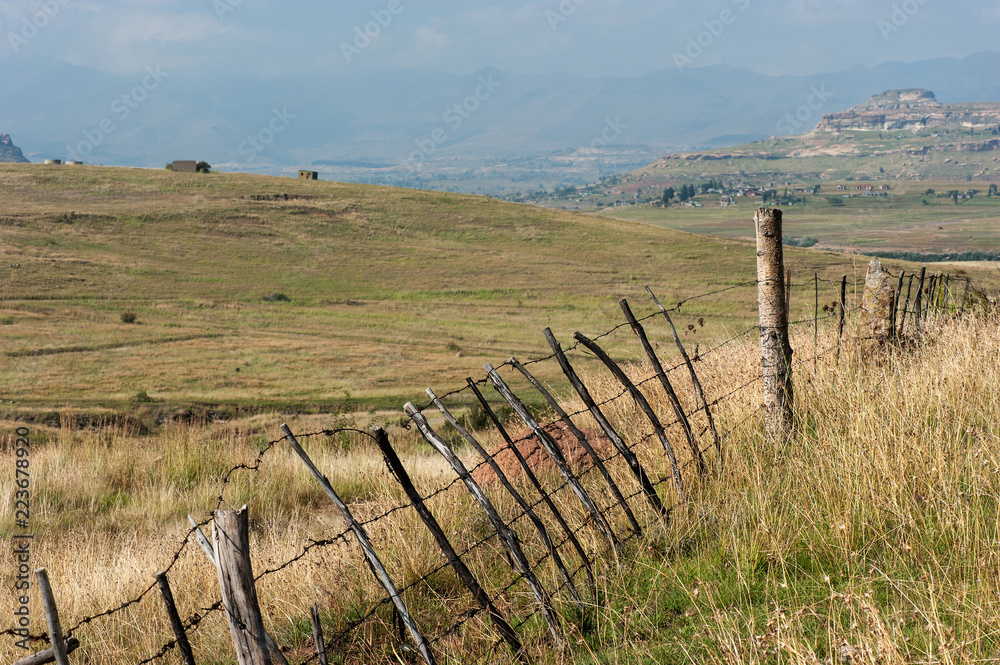 Rural fence Lesotho