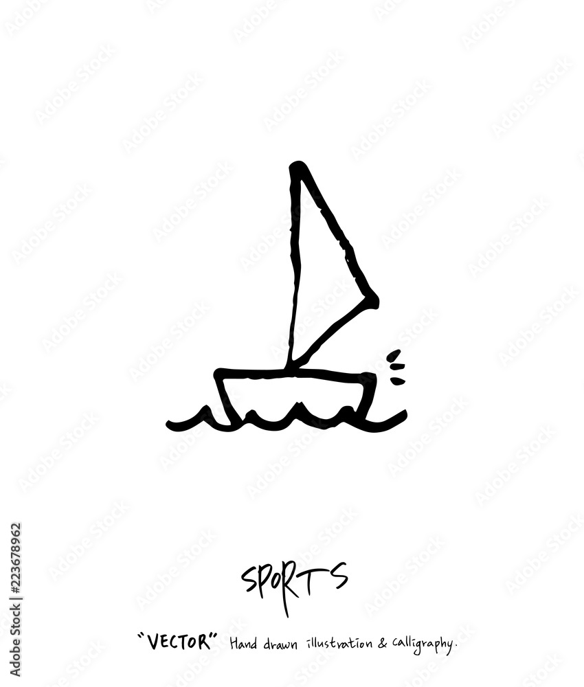 스포츠 포스터 / 손으로 그린 스포츠 그림 스포츠 포스터 / 손으로 그린 스포츠 그림