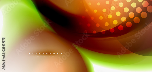 Fluid flowing wave abstract background