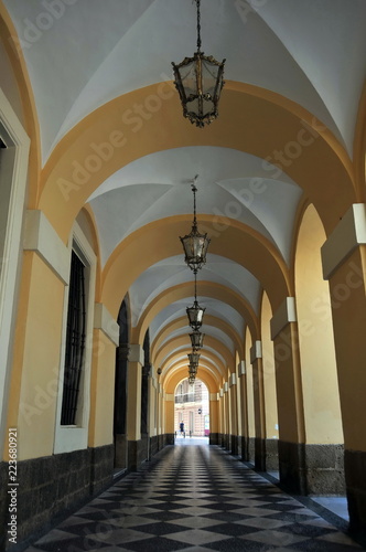 Fragment of a building in the ancient city of Cadiz