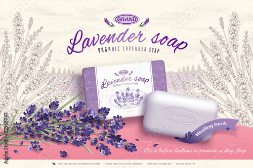Lavender soap ads