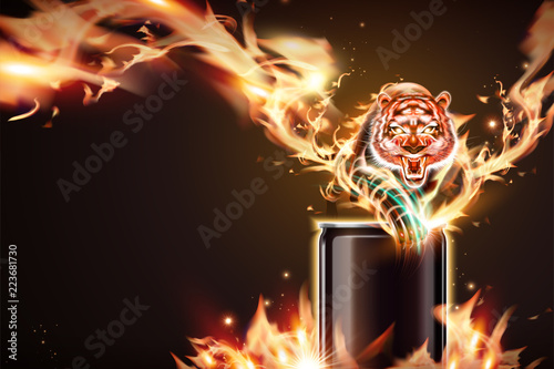 Aluminum can with special effect