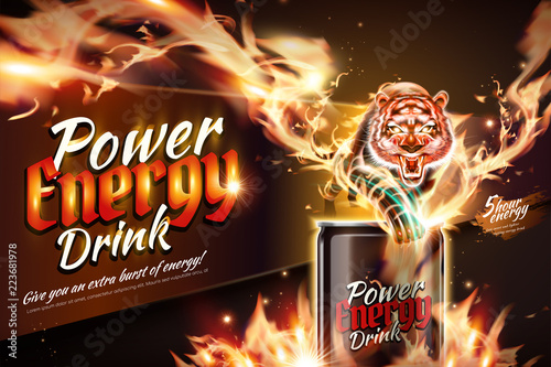 Power energy drink ads