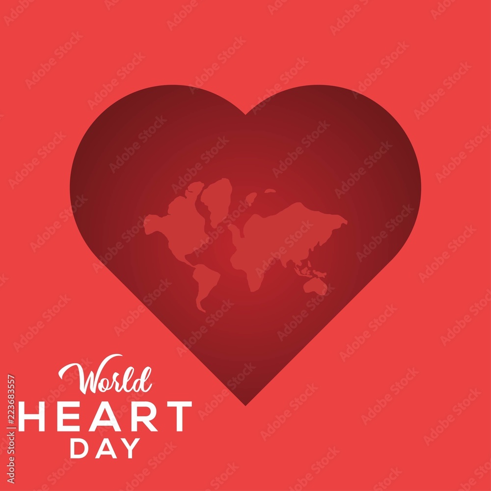 world heart day design