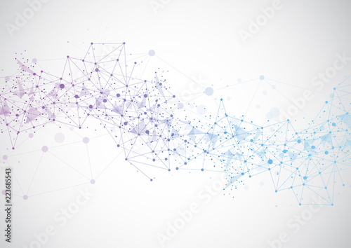 Abstract technology futuristic network