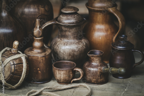 diverse beautiful pottery