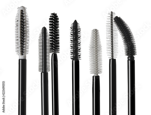 mascara brushes silhouettes photo