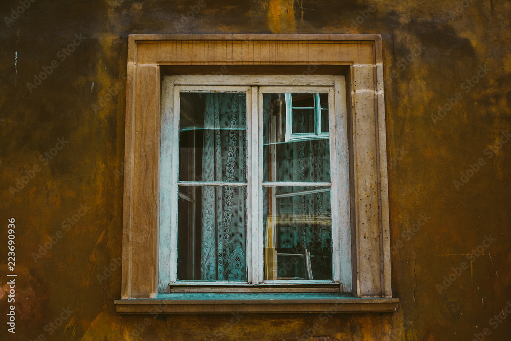 vintage window. wall texture.vintage background