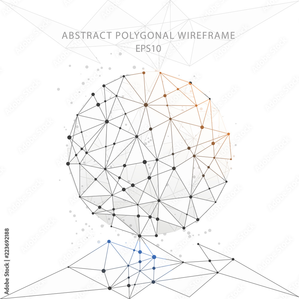 Abstract globe polygonal wire frame on white background. Abstract globe polygonal wire frame on white background.